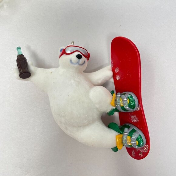 Hallmark Keepsake Ornament Cool Sport Coca-Cola Polar Bear 2001 Christmas Decor - Picture 6 of 8